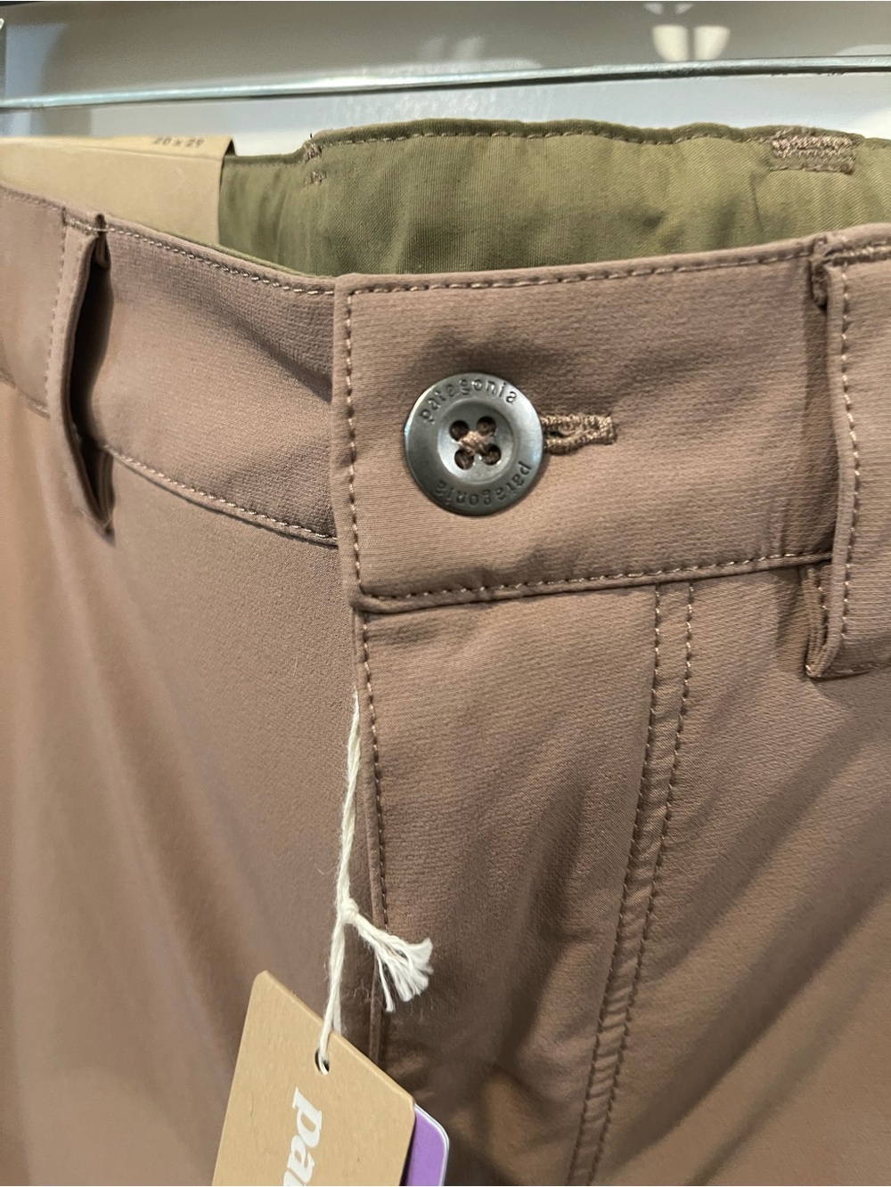 Patagonia women Light Brown Trail Pants sz 20 NEW